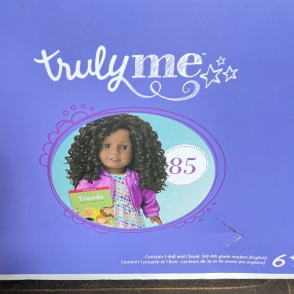 American Girl Truly Me #85 18" Doll With Dark Curly Hair and Brown Eyes W/Book - Picture 7 of 13